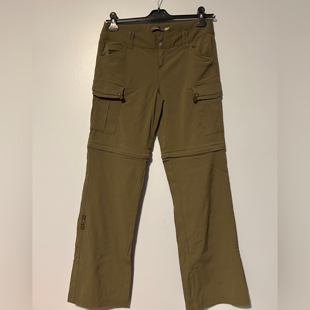 Prana Hiking Pants Roll Up Zip Off Breathable Pockets